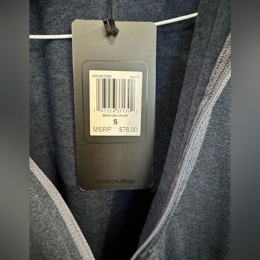 Motion Blue Quarter-Zip Pullover - Picture 4 of 7